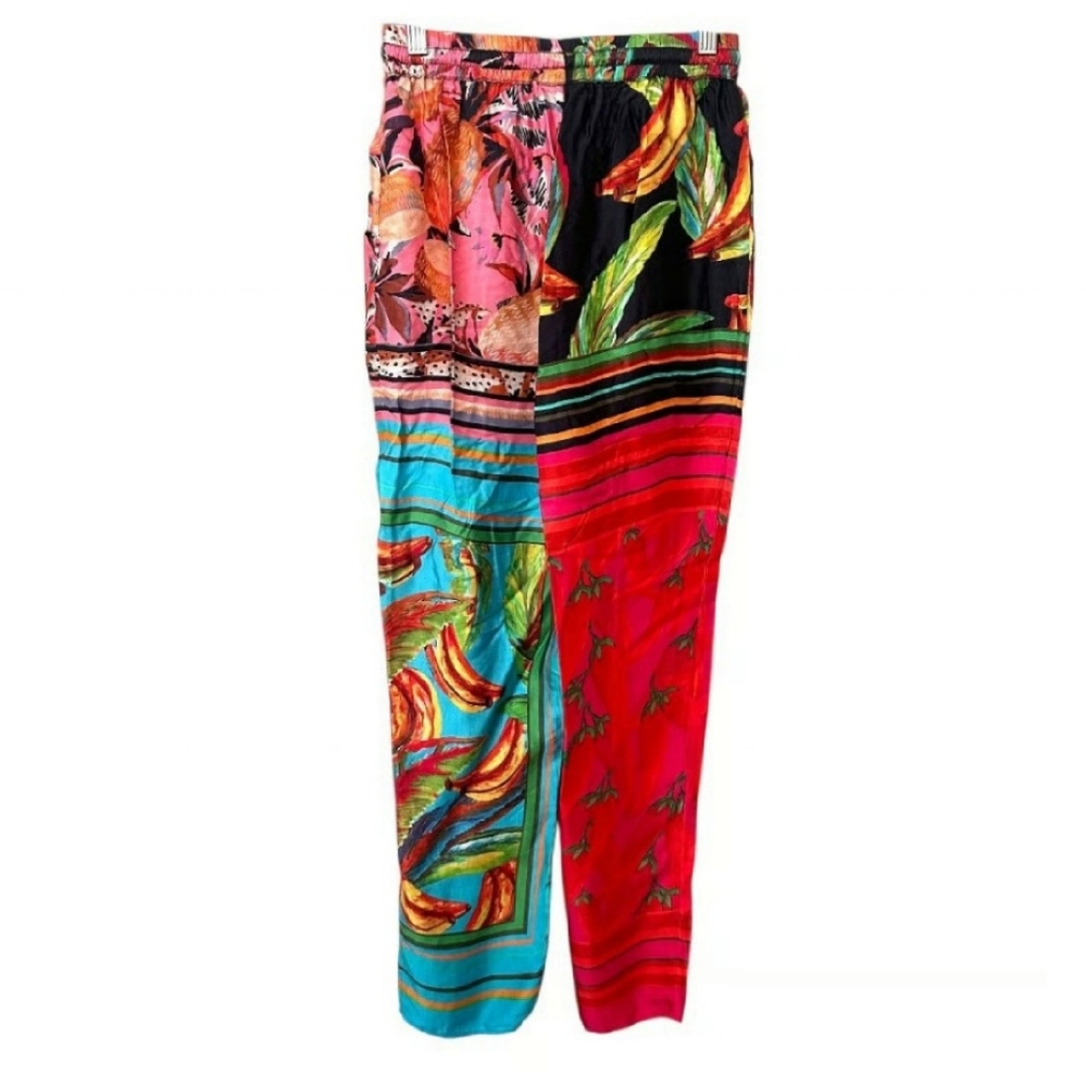 FARM RIO Tropical Mixed Scarf Pants - Picture 12 of 14